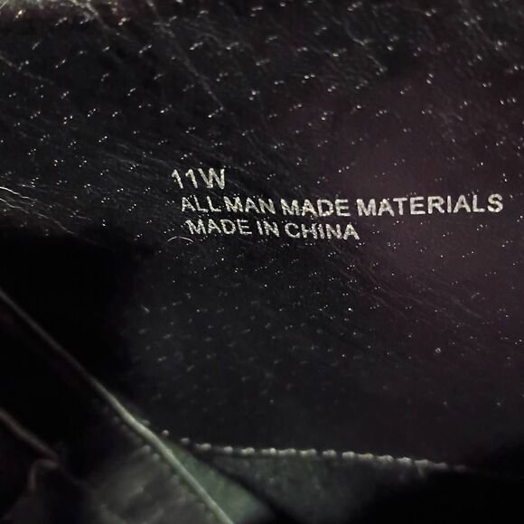 Women's Quilted Knee High Riding Boots Black Size 11 - Picture 10 of 13